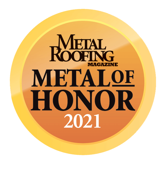 metal roofing magazines metal of honor 2021 logo